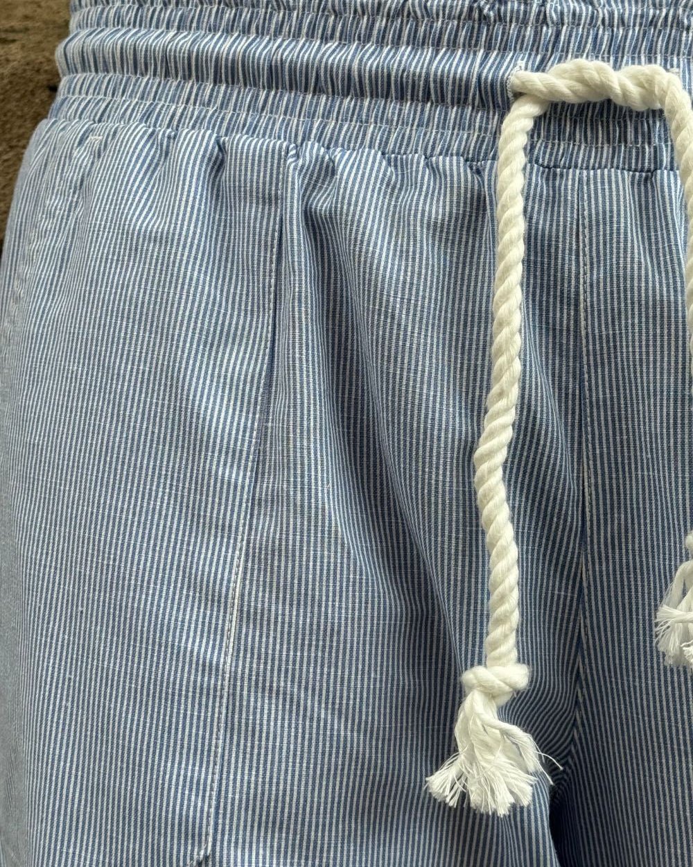 Hørbukser Lavtaljede Blå stribet | Skagen - clothing.dk